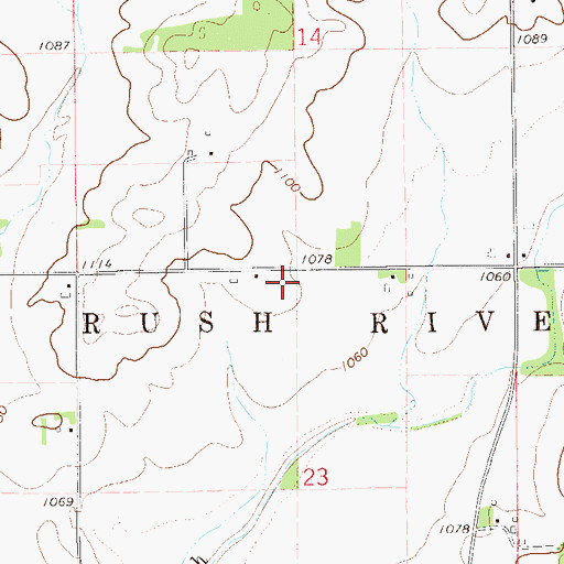 Topographic Map of Town of Rush River, WI
