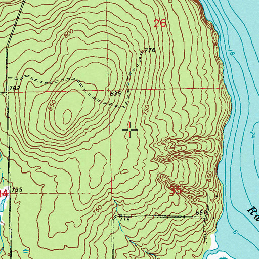Topographic Map of Town of Russell, WI