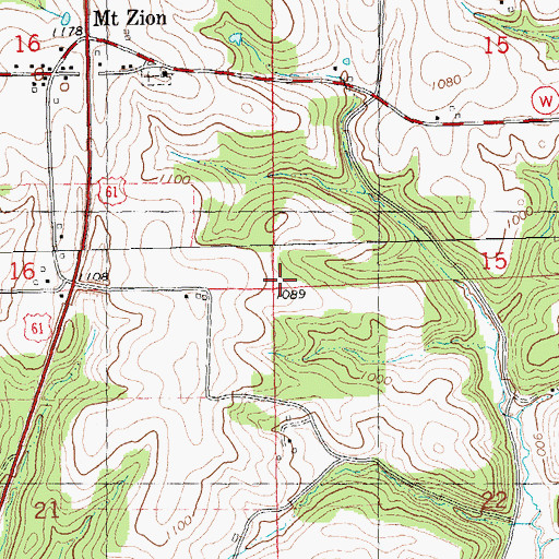 Topographic Map of Town of Scott, WI