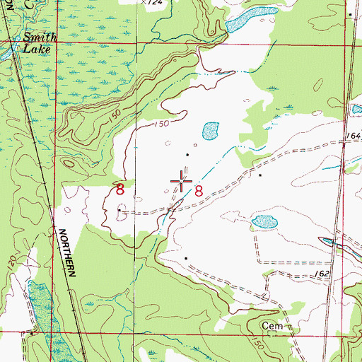 Topographic Map of Spencer Cemetery, AL