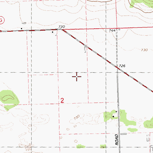 Topographic Map of Town of Spring Green, WI