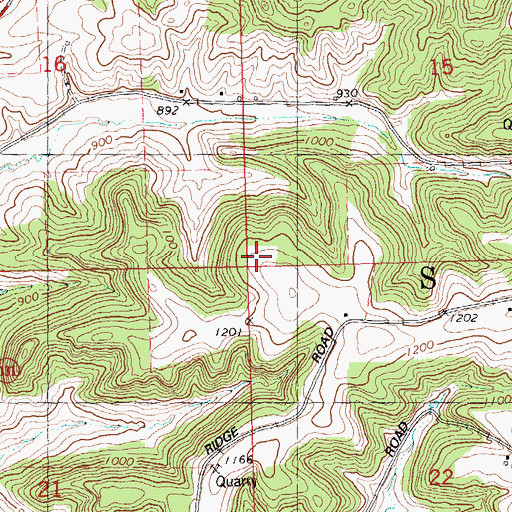 Topographic Map of Town of Stark, WI