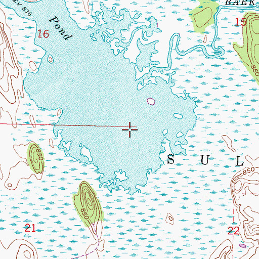 Topographic Map of Town of Sullivan, WI