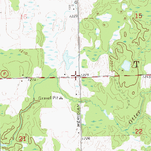 Topographic Map of Town of Taft, WI