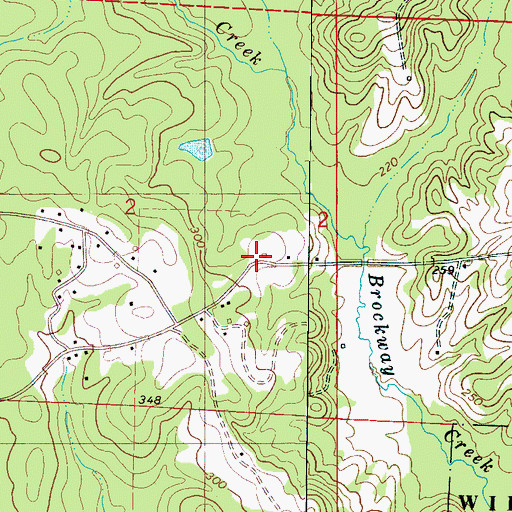 Topographic Map of Church of Christ, AL