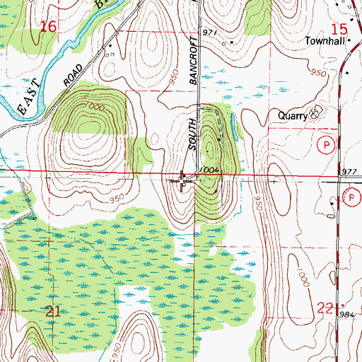 Topographic Map of Town of Theresa, WI