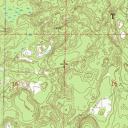 Topographic Map of Town of Tipler, WI