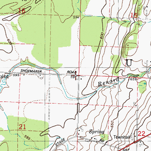 Topographic Map of Town of Union, WI