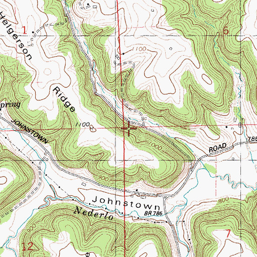 Topographic Map of Town of Utica, WI