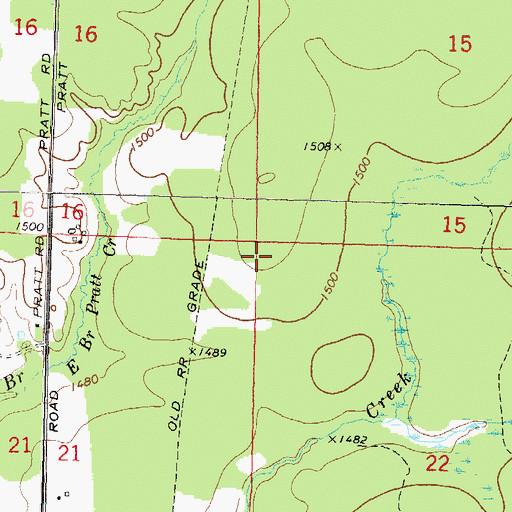 Topographic Map of Town of Vilas, WI