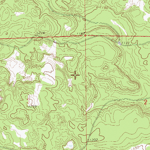 Topographic Map of Town of Washburn, WI