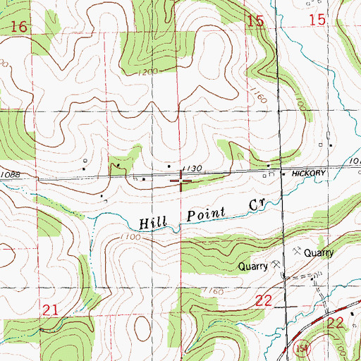 Topographic Map of Town of Washington, WI