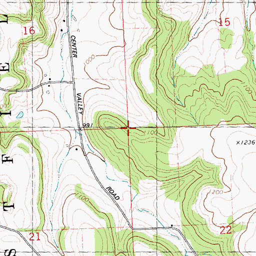Topographic Map of Town of Westfield, WI