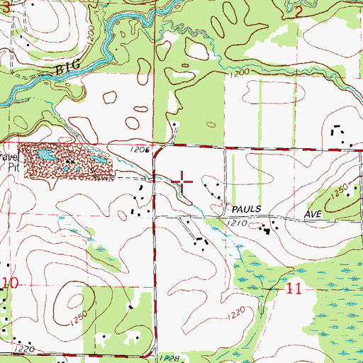 Topographic Map of Town of Weston, WI