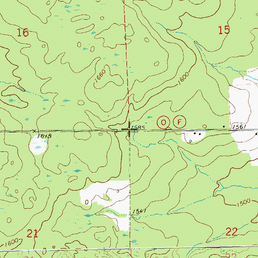 Topographic Map of Town of Wilkinson, WI