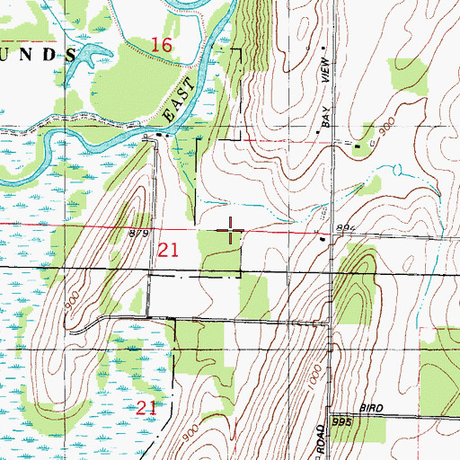 Topographic Map of Town of Williamstown, WI