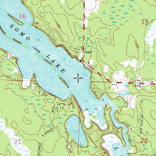 Topographic Map of Town of Wilson, WI