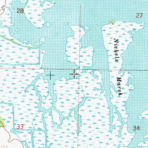 Topographic Map of Town of Winneconne, WI