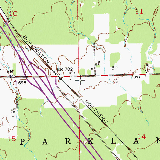Topographic Map of WEBC Radio Tower (Seattle), WI
