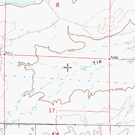 Topographic Map of Selby Draw, WY
