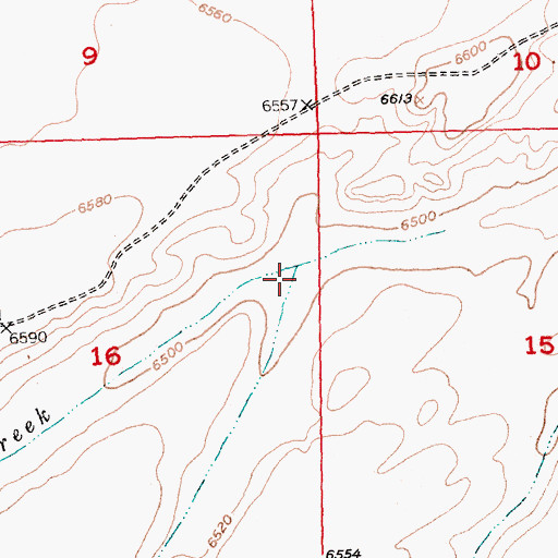 Topographic Map of Happy Spring Creek, WY