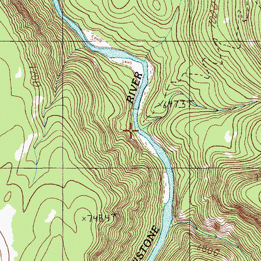 Topographic Map of Agate Creek, WY