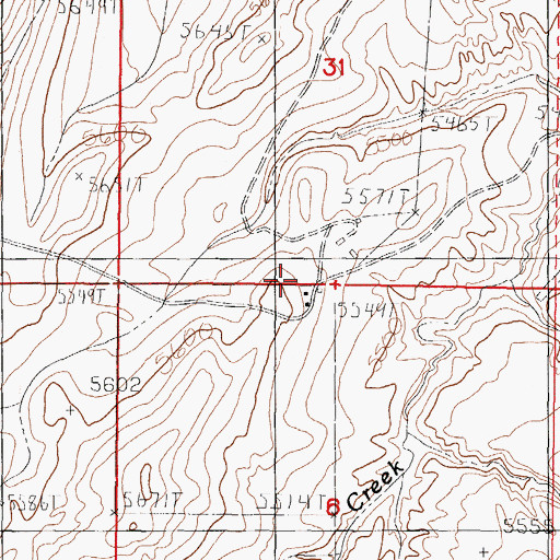 Topographic Map of Allemand Ranch, WY
