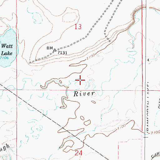 Topographic Map of Alsop Slough, WY