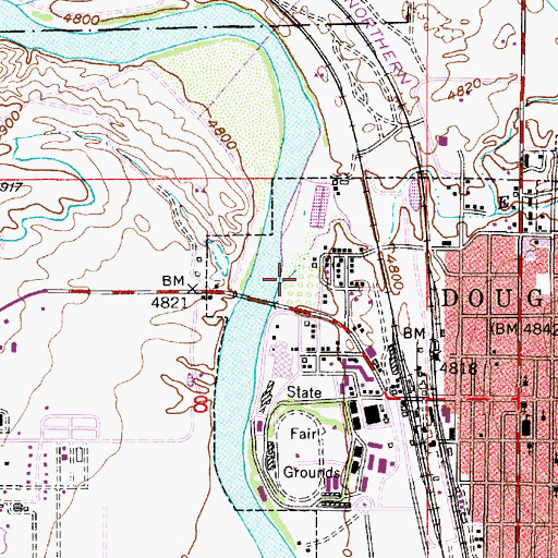 Topographic Map of Antelope Creek, WY