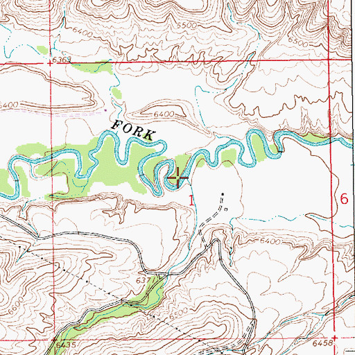 Topographic Map of Antelope Wash, WY