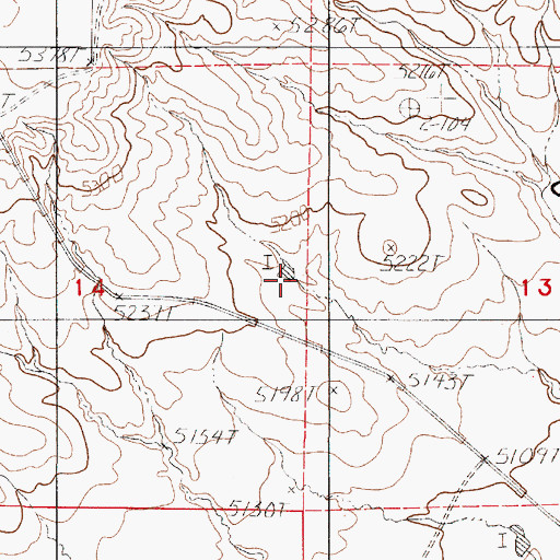 Topographic Map of Antone Dike, WY