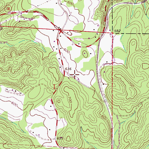 Topographic Map of Alta Cemetery, AL