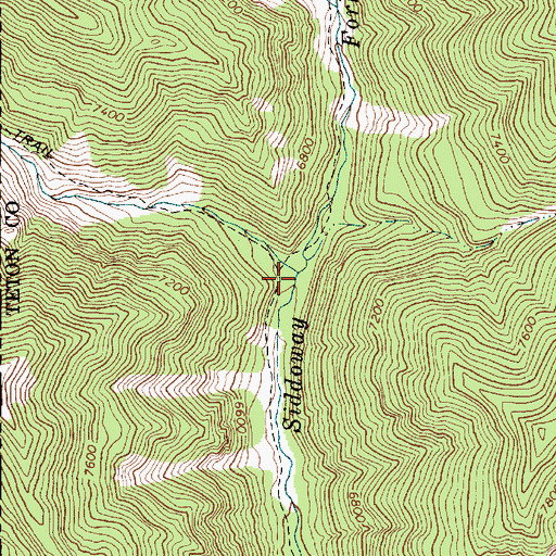 Topographic Map of Austin Canyon, WY
