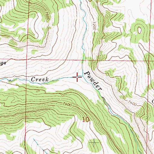 Topographic Map of Baldwin Creek, WY