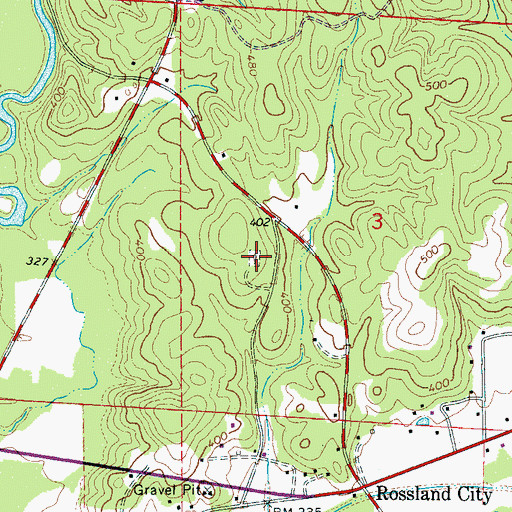 Topographic Map of Whitson Cemetery, AL