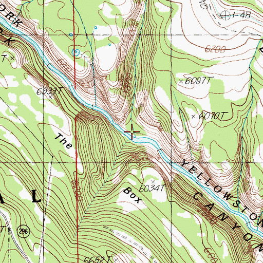 Topographic Map of Barrs Creek, WY