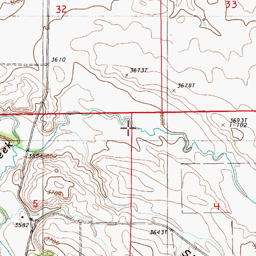 Topographic Map of Bear Gulch, WY