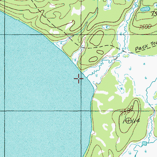 Topographic Map of Beaver Creek, WY