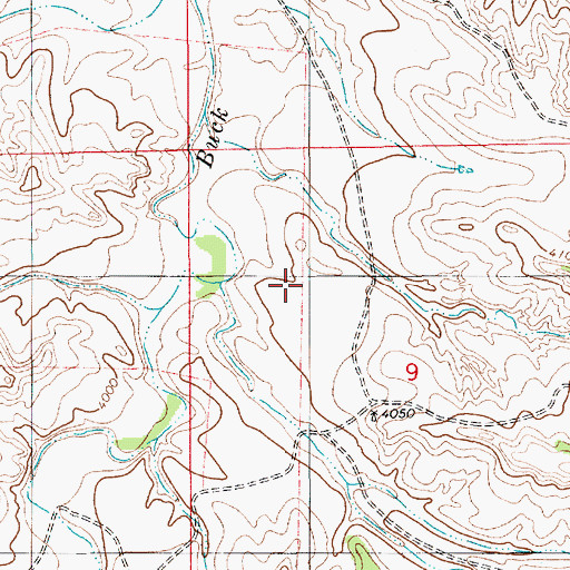 Topographic Map of Beaver Hole Draw, WY