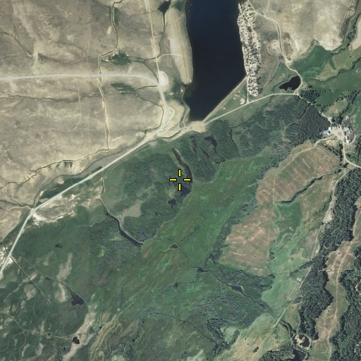 Aerial/Satellite Image of Beaver Ponds, WY