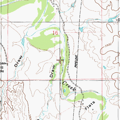 Topographic Map of Beech Draw, WY