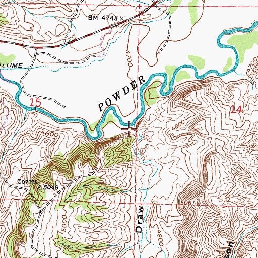 Topographic Map of Bentonite Draw, WY