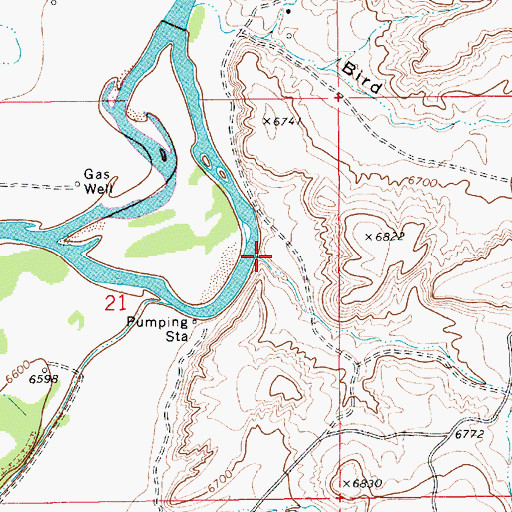 Topographic Map of Bess Canyon, WY