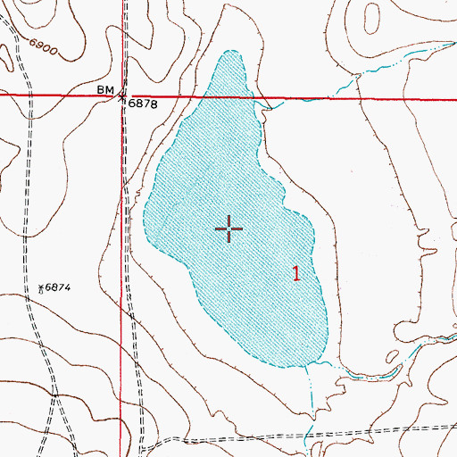 Topographic Map of Big Charlie Lakes, WY