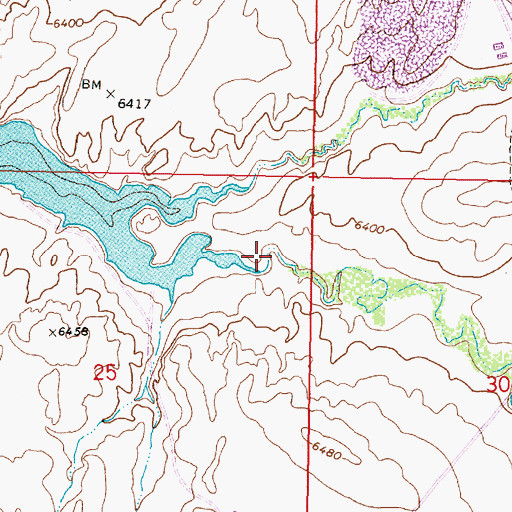 Topographic Map of Big Ditch, WY