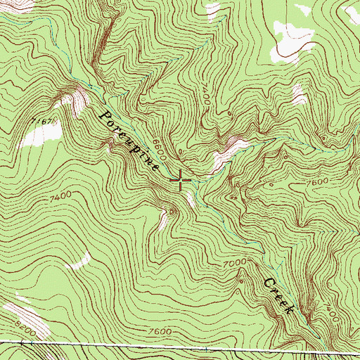 Topographic Map of Big Tepee Creek, WY