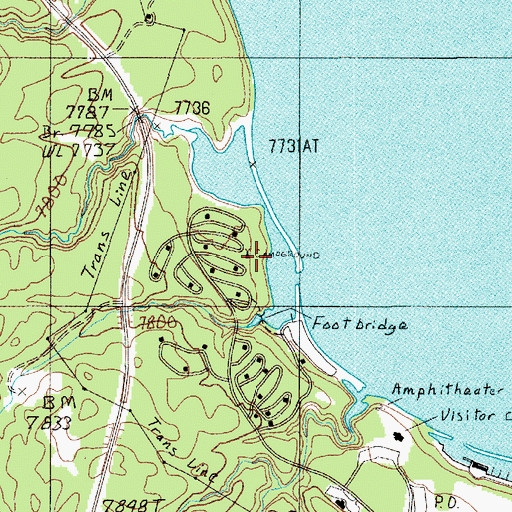 Topographic Map of Big Thumb Creek, WY