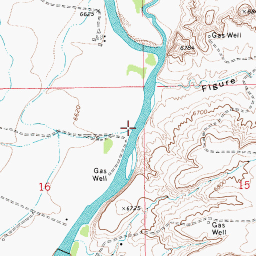 Topographic Map of Bird Draw, WY