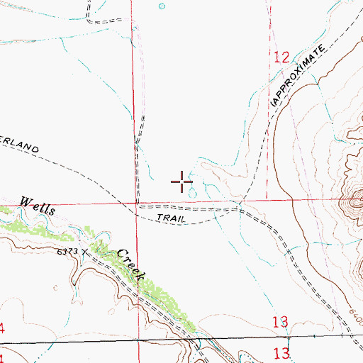 Topographic Map of Black Butte Creek, WY