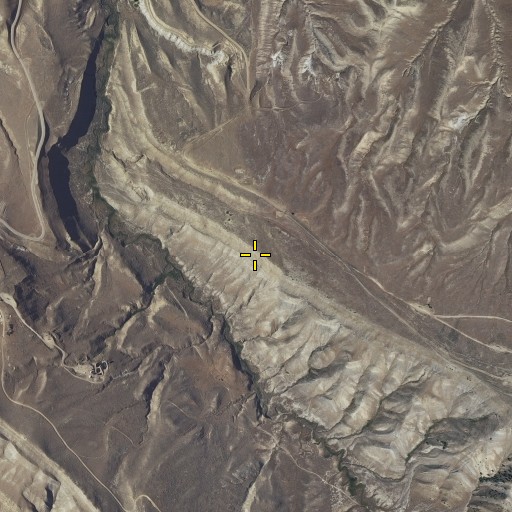 Aerial/Satellite Image of Black Mountain Oil Field, WY